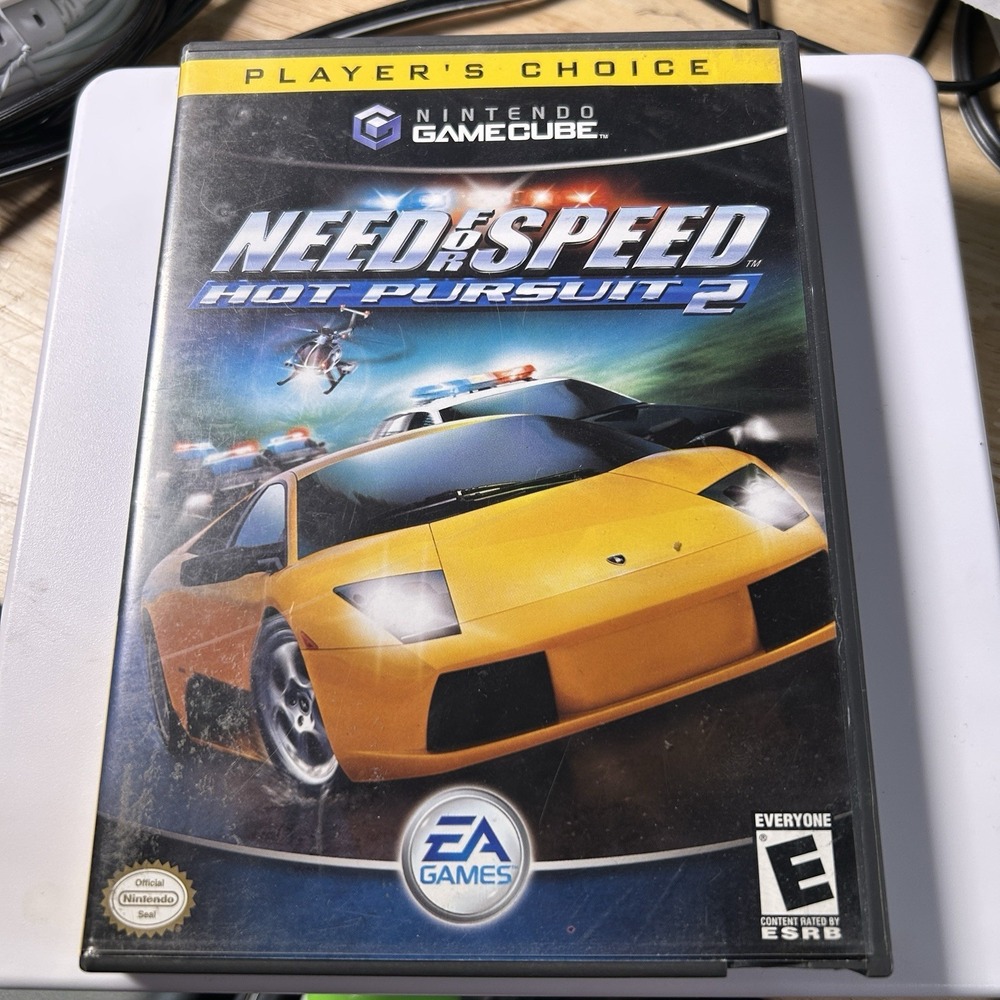 Need for Speed: Hot Pursuit 2 (Nintendo GameCube, 2002) Complete Case Manual